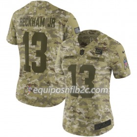 Camiseta Mujer NFL New York Giants Odell Beckham Jr 13 Nike Salute to Service 